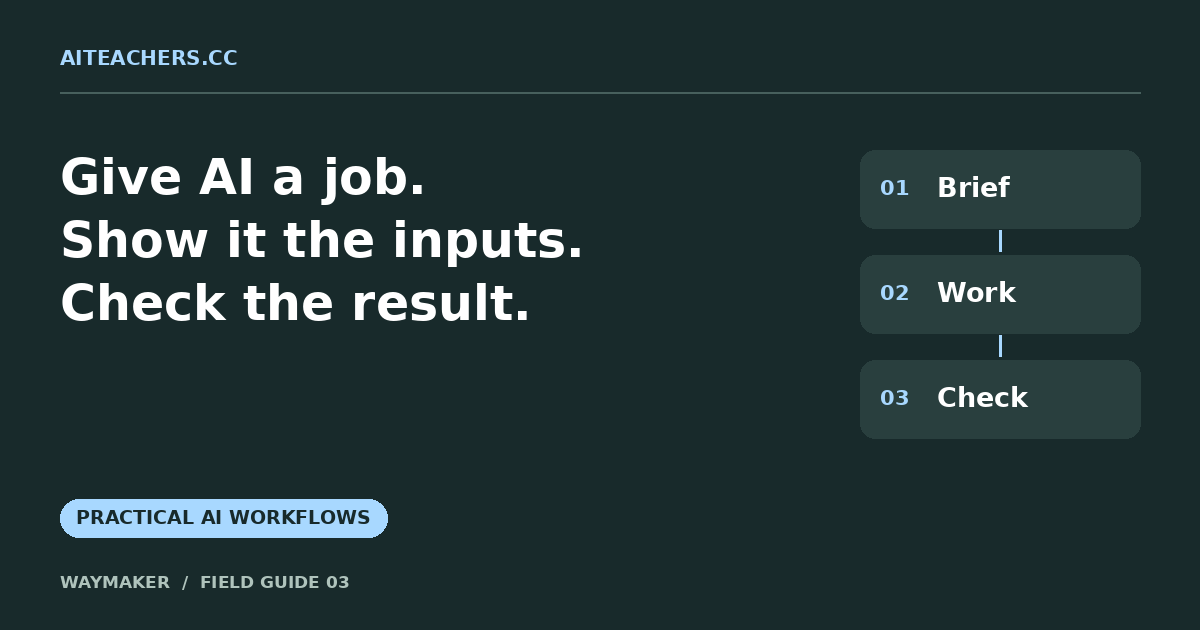 Your first AI agent workflow, explained without the jargon